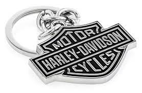 Harley-Davidson® Black Bar & Shield Key Chain HDKD14