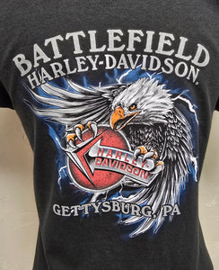 Battlefield Harley-Davidson® Ladies Forever 1 V-neck Cuff S/S   3002161-BLBY