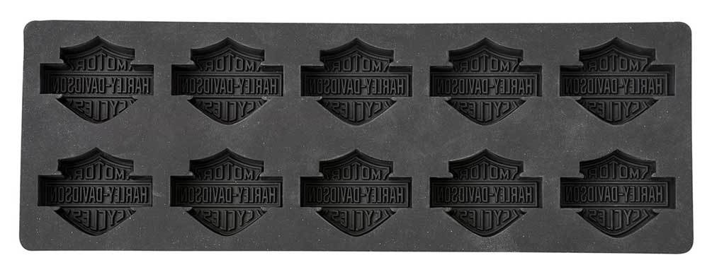 Harley-Davidson® Core Bar & Shield Silicone Ice Cube Tray, Black, HDX-98500