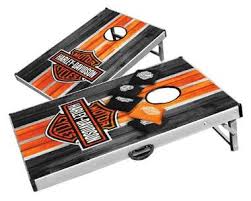 Harley-Davidson® Diamondl Can Bar & Shield Bean Bag Toss, Black 66253