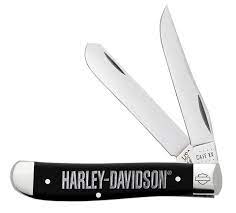 Harley-Davidson Black Mini Trapper Stainless Pocket Knife   52231